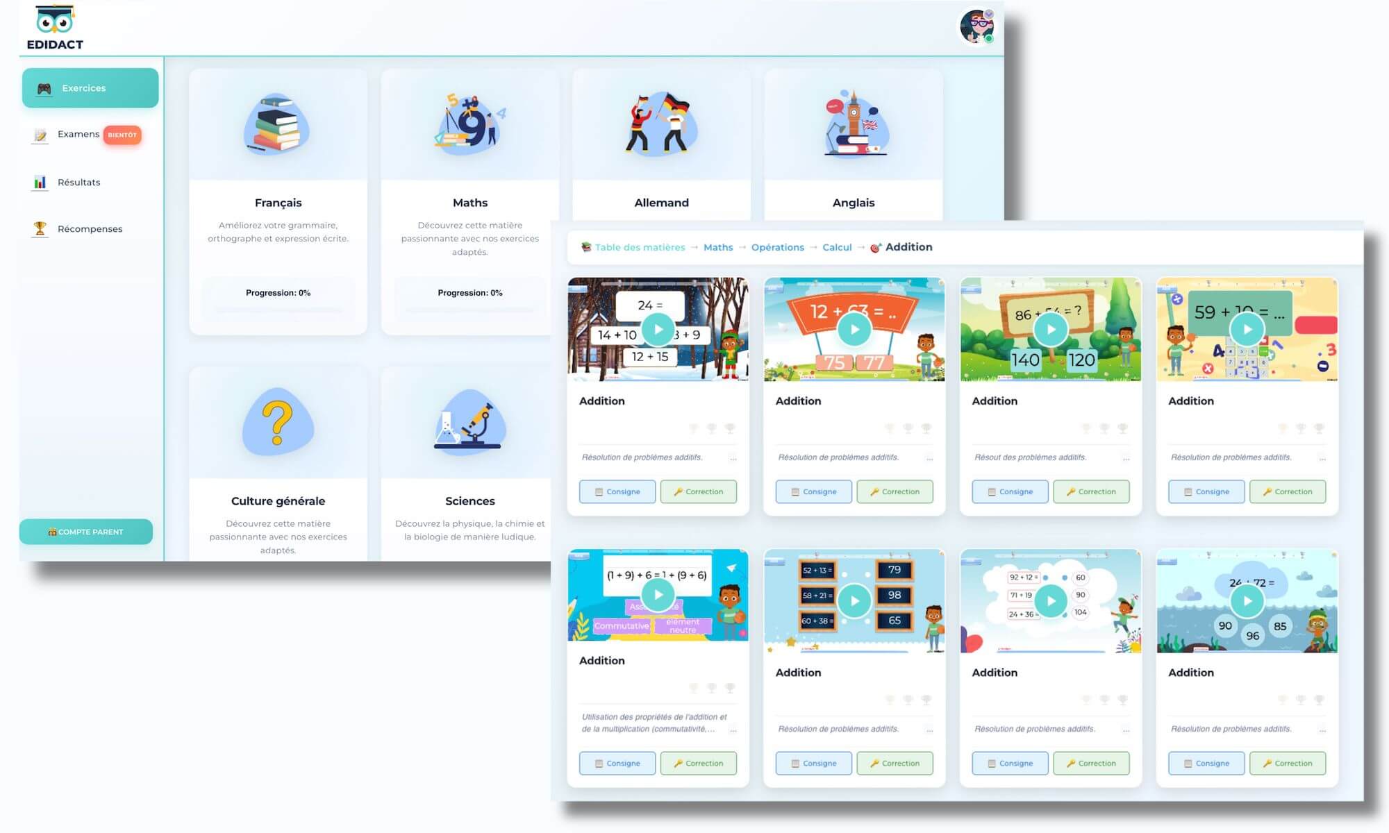 plateforme-educative-apprentissage-toutes-matieres-Edidact